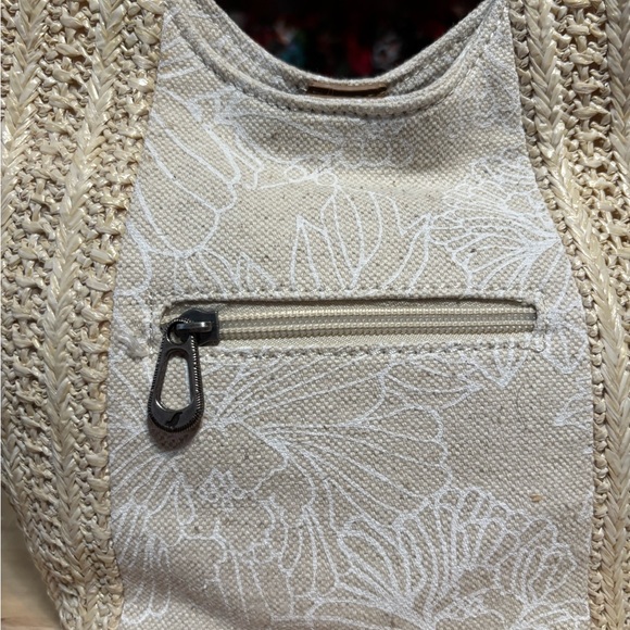 Sakroots Floral Beige and Tan Shoulder Bag - Picture 2 of 6
